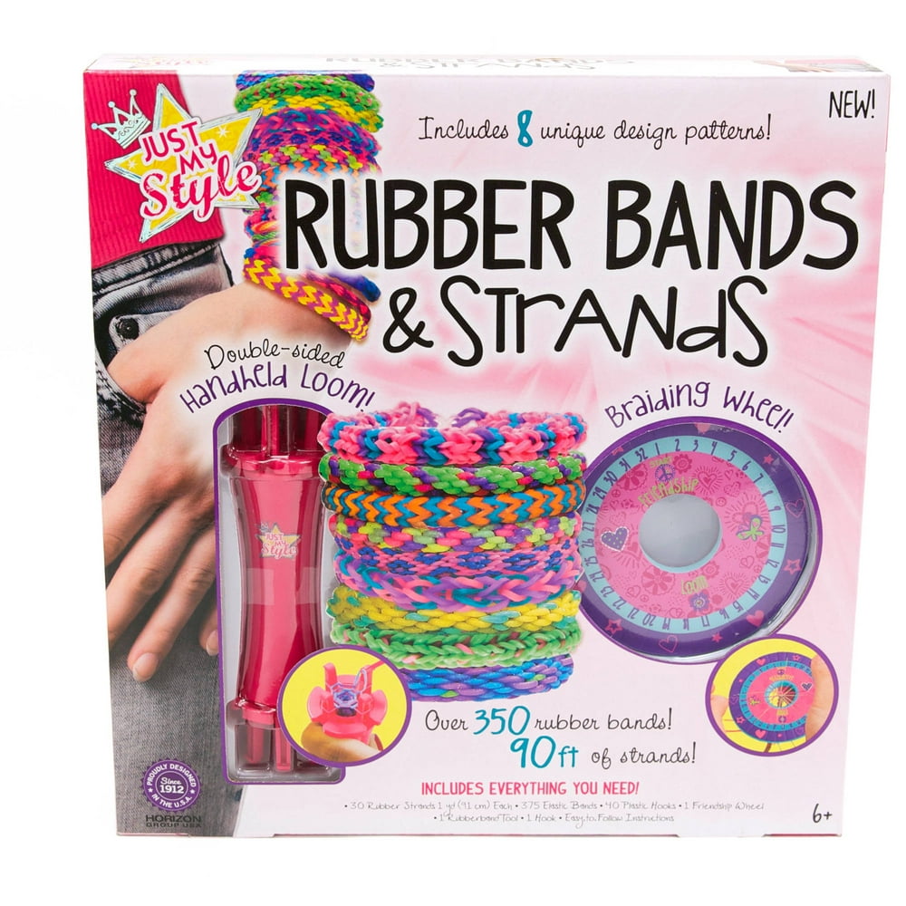 Horizon Group USA Rubber Bands & Strands Jewelry Making Kit Walmart