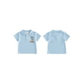 thumbnail image 2 of BemeyourBBs Western Country Baby Boy Clothes Toddler Baby Boys Cowboy Outfit New to Here Shirt Boots Embroidery Summer Short Sleeve Waffled Striped Collar Half Button Causal Shirts Tops, 2 of 9