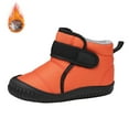 thumbnail image 4 of XXWXYD Big Boys Boots Girls Single Shoes Bowknot First Shoes Buckle Strap Toddler Soft Bottom Breathable Princess Shoes for Fashion Classic Comfortable Shoe(2-2.5 Years,Orange), 4 of 6