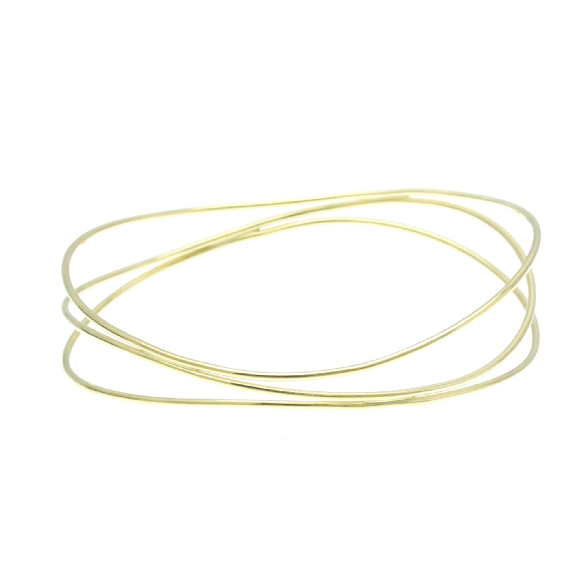 TIFFANY & CO. Pre-Owned Tiffany Elsa Peretti Wave 3 Row Bangle Yellow Gold (18K) No Stone Bangle... (Good)