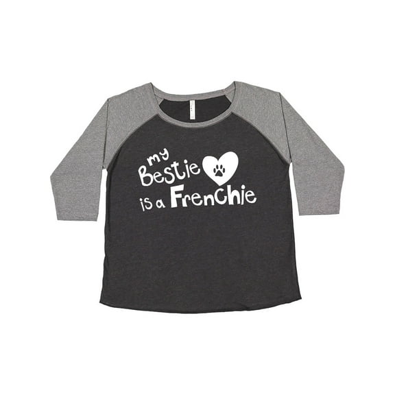 Inktastic Bestie Frenchie Women's Plus Size T-Shirt