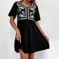 thumbnail image 4 of CIENVNSTG Women's Fashion Dress Solided Color Spring Vogue Holiday Dress Elegant Versatile Beach Dress, 4 of 5