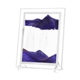 thumbnail image 2 of Fasiaou Moving Sand Art, 3D Liquid Motion Deep Sea Sandscape Color Quicksand Decor, Square Glass Flowing Circle Sand Art Sandscapes Picture, Relaxing Desktop Home Office Work Decor, 9inch Purple, 2 of 2