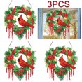 thumbnail image 1 of Juego 3 Coronas Decorativas para Pared Con Forma Especial (cardenal), 1 of 2