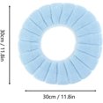 thumbnail image 5 of fundas de asiento de inodoro suaves y gruesas para baño, cómodas de repuesto, lavables, reutilizables y antideslizantes (azul), 5 of 5