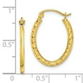 thumbnail image 4 of Boucles d'Oreilles Créoles Ovales en Or Jaune 10k, 4 of 8