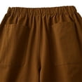 thumbnail image 5 of uublik Womens Shorts Casual Super Soft Drawstring Loose Shorts Casual Brown, 5 of 5