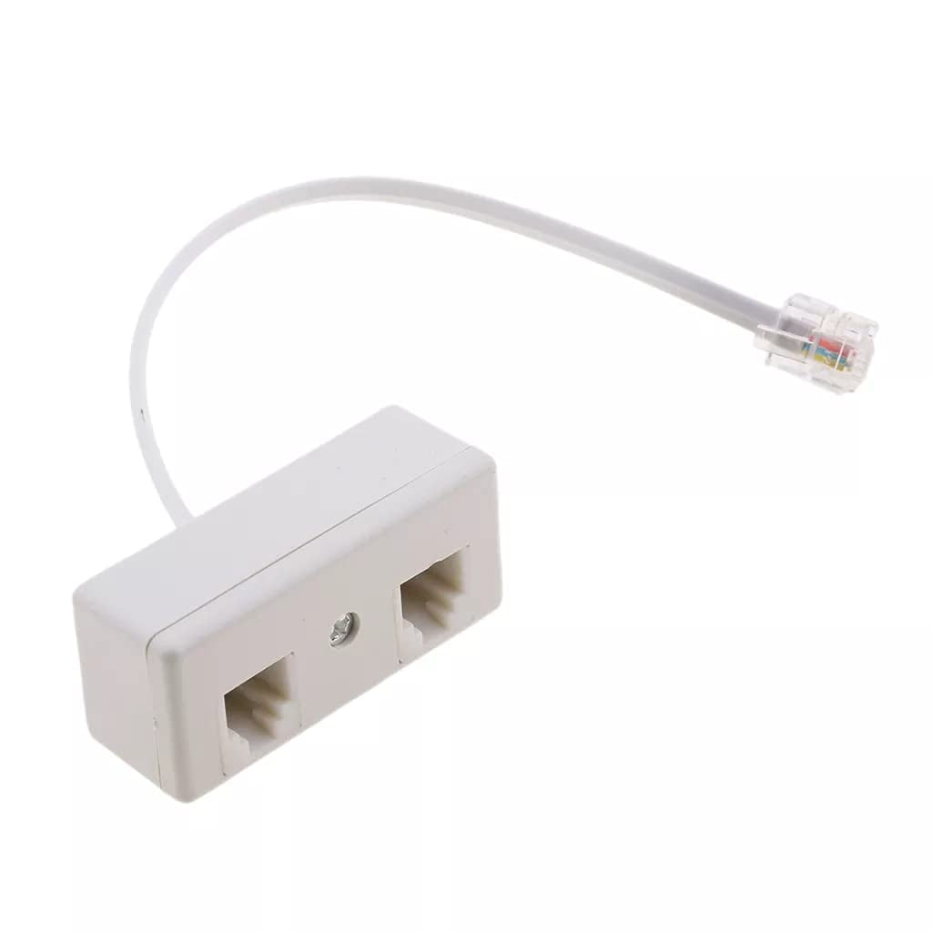 Phone Telephone Extension Cord Cable Line Wire with Standard RJ11 6P4C Plugs for Landline