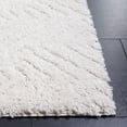 thumbnail image 3 of SAFAVIEH Tahoe Ainsley Geometric Shag Runner Rug, Ivory, 2' x 9', 3 of 7
