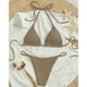 thumbnail image 3 of WILLBEST Traje de Baño Dos Piezas Mujer Traje de Baño para Mujer Bikinis Traje de Baño Sólido Pantalones Cortos para Mujer Trajes de Baño de Dos Piezas conjunto de Tankinis, 3 of 3