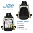 thumbnail image 6 of FORMRS Women's Travel Backpack Purse Anti-Theft Hidden Pockets Casual Shoulder Bag, Yellow Floral, 6 of 7