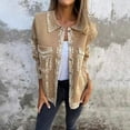 thumbnail image 5 of Autumn Spring Coat Flap Pocket Turn-down Collar Long Sleeves Single-breasted Vintage Daily Wear Outdoor Outerwear Casual Jacket, 5 of 7
