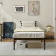 thumbnail image 4 of Costway Twin Size Bed Frame 14" Metal Platform Bed Base with Under Bed Storage Space Black, 4 of 10