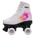 thumbnail image 5 of STMAX Quad Roller Skates for Girls White and Purple Size 1.5 Youth 4-Wheels Kids, 5 of 9