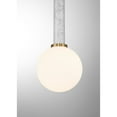 thumbnail image 5 of Callaway 1-Light Pendant in White Marble with Warm Brass, 5 of 5