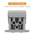 thumbnail image 5 of 1/4-inch Pneumatic Foot Pedal Valve 5 Way 2 Position Pneumatic Air Control Foot Press Valve Direct Drive Acting Type, 5 of 5