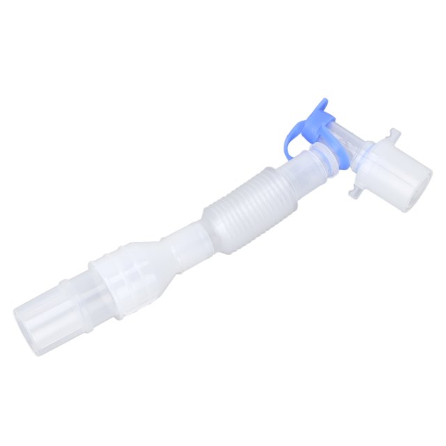 Tubo de extensión de rosca de circuito de respiración de anestesia desechable, tubo de succión multifuncional en forma de L