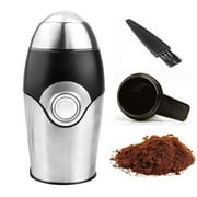 GoldTone Brand Coffee Grinder Powerful 200 Watt w/ 1 oz Coffee Scoop and Micro Cleaning Brush - Portable Automatic Electric Coffee Herb Nut Spice Grinder