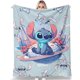 thumbnail image 1 of Manta de Lilo & Stitch, acogedora manta de franela para niños y niñas, manta súper suave y cálida para sofá cama, 40 x 50 pulgadas, 1 of 5