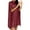 Wine, variant on Women's Solid Color Stand Up Collar Cape Sleeve Sequin Party Dress Glamorous Party Dress for New Year's Eve, Clubs, and Evening Galas Gold S