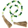 thumbnail image 1 of Irish Festival Wooden Bead String Festival Rope Tassel Bead String Tray Ornaments, 1 of 6
