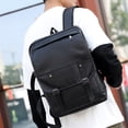 thumbnail image 2 of High School Men's Leather Bag Retro Backpack, 2 of 2