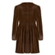 thumbnail image 4 of Karight Velvet Dress for Women Holiday Cocktail Removeable Bow A-Line Mini Dresses Elegant Crewneck Long Sleece Wedding Outfit, 4 of 4