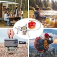 thumbnail image 5 of ZZ Camping Stove with Fuel Canister Adapter Portable Collapsible Gas Stove Mini Stove Kit for Hiking, 5 of 6