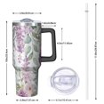 thumbnail image 2 of Modern 40oz Tumbler– Stainless Steel Insulated Tumbler with Handle and Straw, Large Capacity Travel Cup for Hot & Cold Drinks, 2 of 7