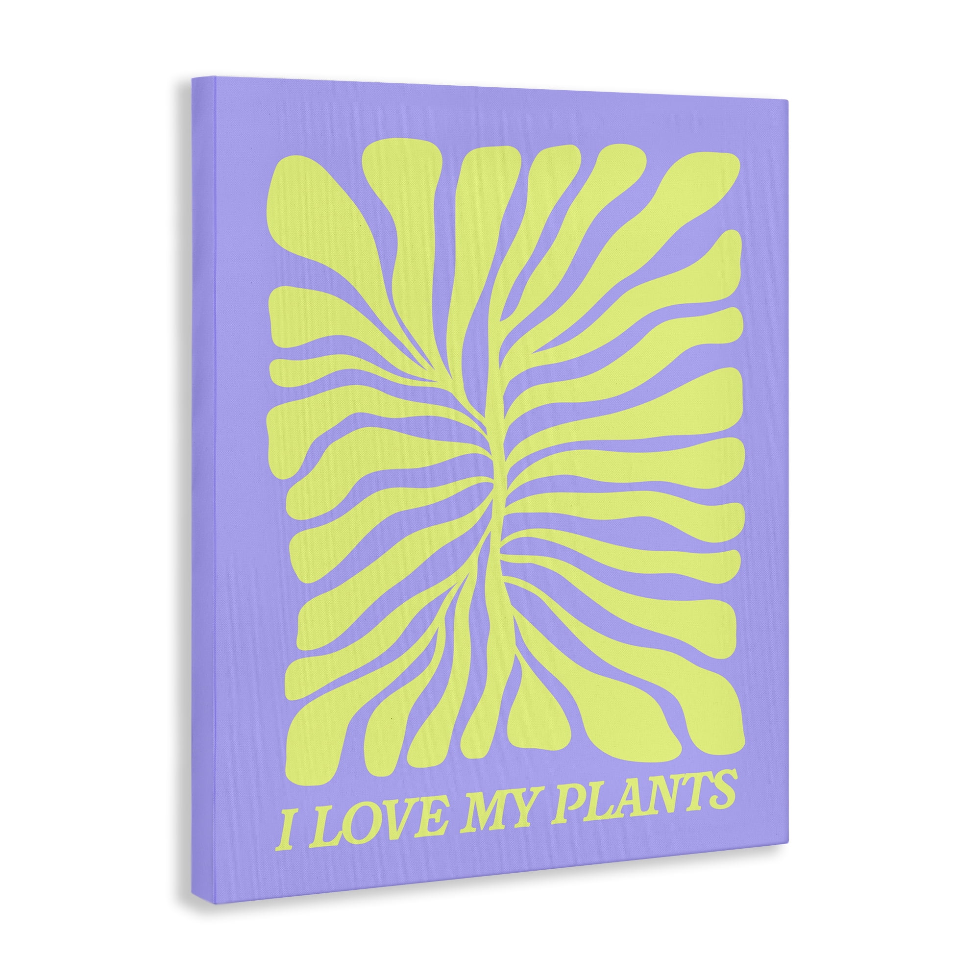 Stupell Industries Midcentury Love My Plants Plants & Flowers Painting Wrapped Canvas Art Print Wall Art, 16 x 20