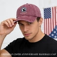 thumbnail image 7 of Unisex 250th Anniversary USA Hat 1776-2026 Adjustable Patriotic Baseball Cap Trucker Hat Veterans Independence Day Caps Washed Cotton Hats with Vintage Flag Design Khaki, 7 of 7