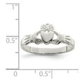 thumbnail image 2 of Sterling Silver Solid Claddagh Ring - Size 8, 2 of 2