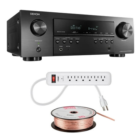 Denon AVR-S540BT 5.2-Channel A/V Receiver with Speaker Wire and Power (Best Midrange Av Receiver 2019)