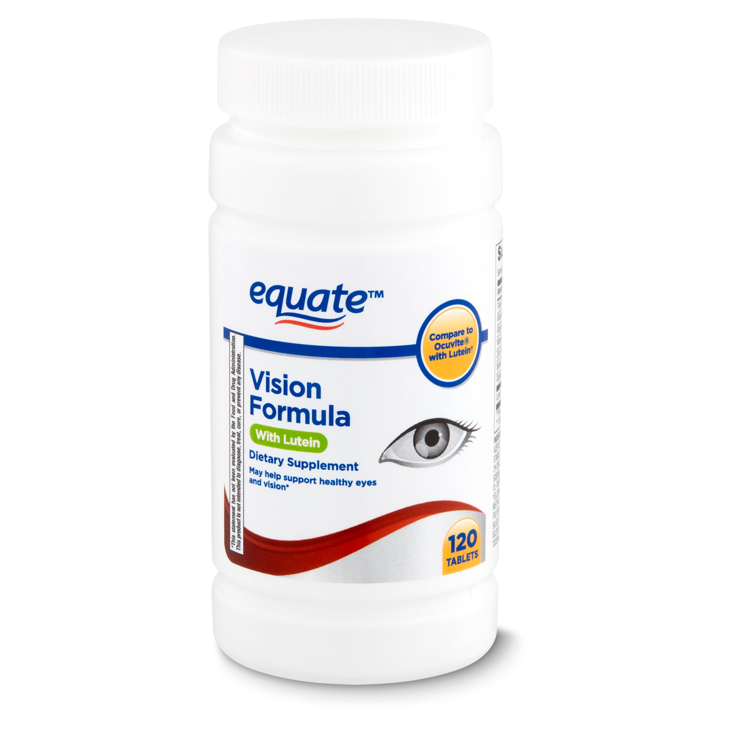 Equate Vision Formula with Lutein Dietary Supplement, 120 count ...