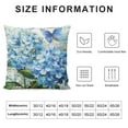 thumbnail image 5 of Creowell  Blue Hydrangea Pillow Cover Vintage Floral Pillowcases Decorative Cushions Pillowcase for Bedroom Sofa Home Decor 22x22in, 5 of 5