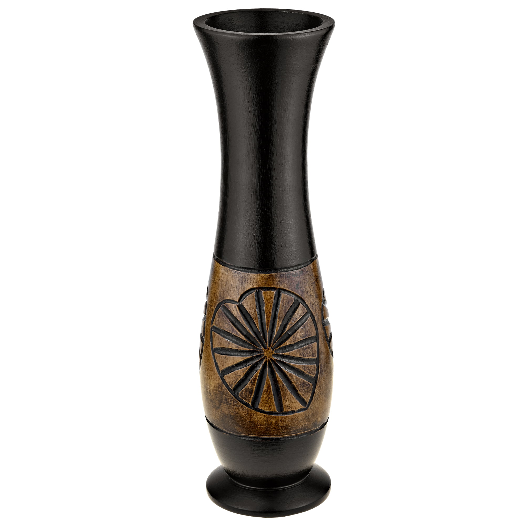 Beautiful Tropical Wooden Vase