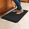 thumbnail image 2 of GelPro Designer Comfort Leather Grain Kitchen Floor Mat, 20" x 32", Black, 2 of 7