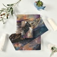 thumbnail image 6 of Wobogo White Eagles Soaring Ultra Soft 3 Pack Cotton Towel Set Includes 1 Bath Towel 1 Face Towel and 1 Washcloth for Everyday Use Lightweight and Compact, 6 of 8