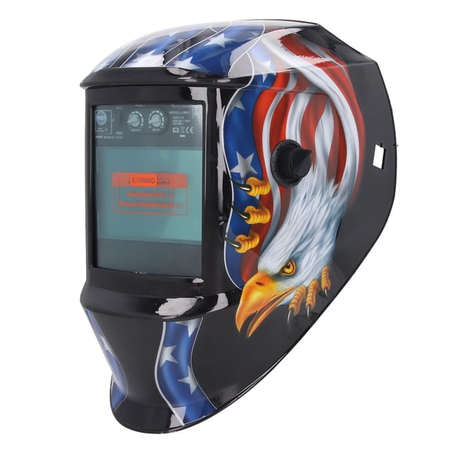 Campana de soldadura casco de soldadura con patrón de águila ajustable con 4 sensores con energía solar visión grande de 100 x 67 mm para mantenimiento ANGGREK Otros