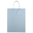 thumbnail image 3 of JAM Paper Large Glossy Gift Bags, 10 x 13 x 5, Baby Blue, 3/Pac, 3 of 3