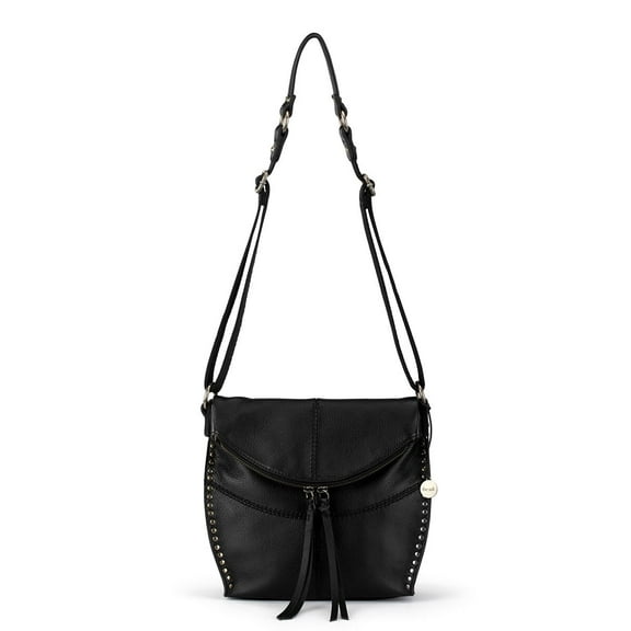 The Sak Silverlake Crossbody Bag in Leather - Women's Purse with Adjustable Strap & Zipper Pockets - Pocketbook for Everyday Wear - Black