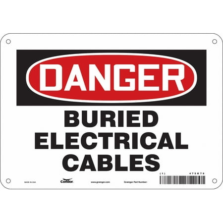 

Condor Safety Sign 7 in x 10 in Aluminum 475K76 475K76 ZO-G5122509