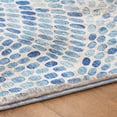 thumbnail image 5 of Addison Rugs Dream Shag Premium Machine Washable Transitional Dot Arches Blue Rectangle Rug, 8' x 10', 5 of 8