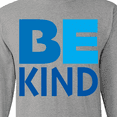 thumbnail image 4 of Inktastic Be Kind Logo in Blue Long Sleeve T-Shirt, 4 of 5