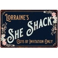 thumbnail image 1 of Lorraine's SHE SHACK Sign Metal Wall Decor 12 x 18 Matte Finish Metal 112180060168, 1 of 1