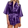 thumbnail image 1 of Harpily 2025 Intimates Womens Silk Robe Satin Sets Clearance Nightgown Bride Wedding Kimono Gown, 1 of 6