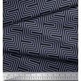 thumbnail image 3 of Soimoi polyester Crepe Fabric Square & Spiral Geometric Print Fabric by Yard 52 Inch Wide, 3 of 3