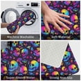 thumbnail image 3 of Rateoe mushroom rainbow color Skull Pattern Flannel Door Mat Indoor Outdoor Entrance, Waterproof All-Weather Doormat,Fade Resistant, Low Profile Entryway Mat 16x24in, 3 of 7