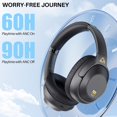 thumbnail image 3 of Auriculares Lavales con cancelación activa de ruido Bluetooth 5.0 negros, 3 of 9