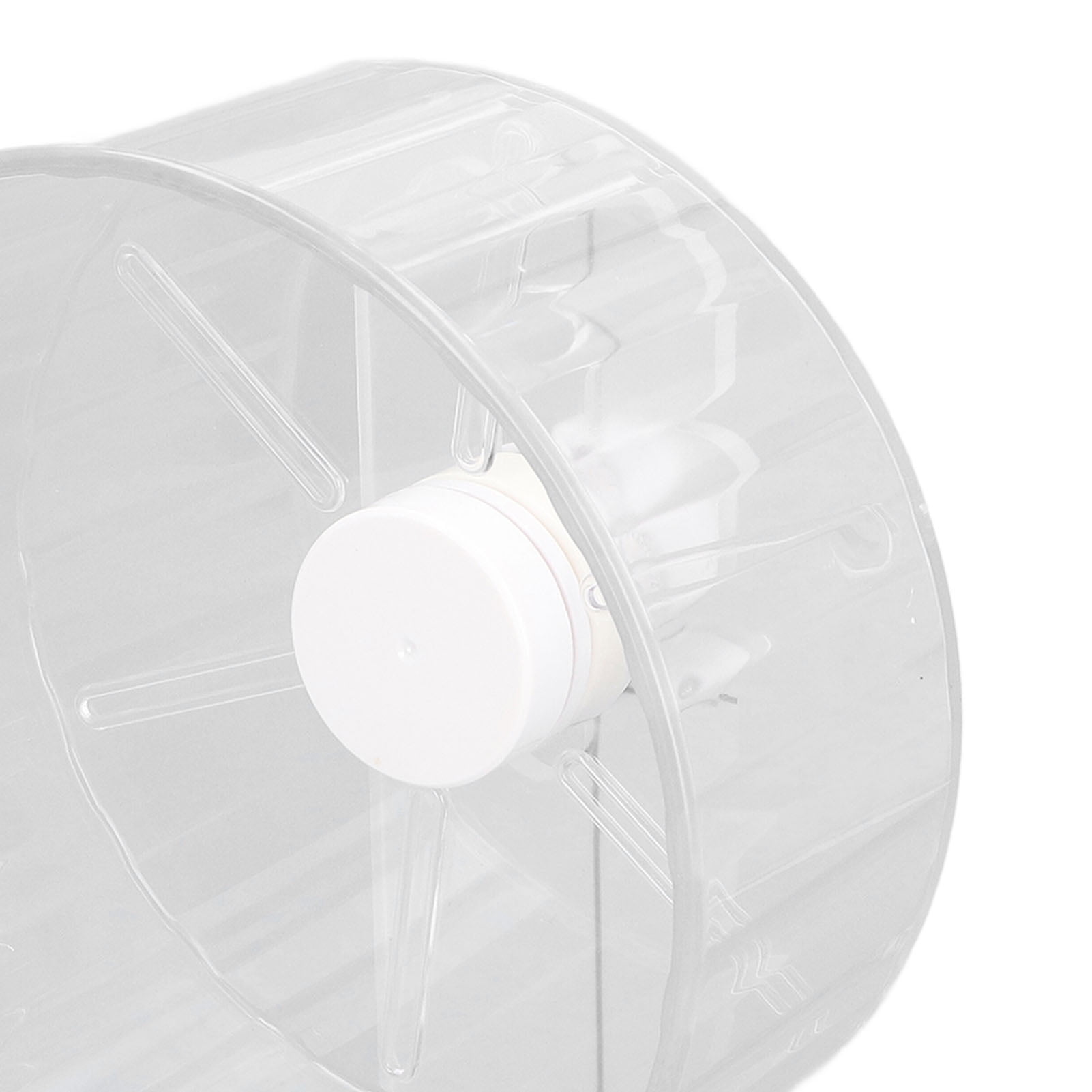 YAHHU Silent Hamster Wheel with Stand Clear Acrylic Exercise Running Toy for Small Pets 8.5 inches / 21.6 cm